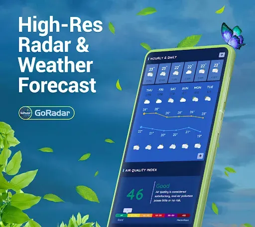 Скриншот 1 — GoRadar: Live Weather Radar