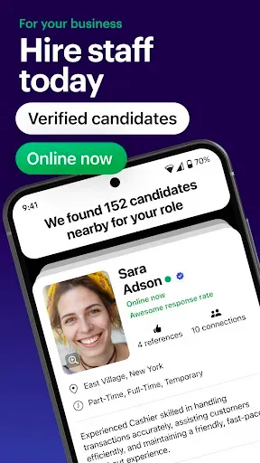 Скриншот 4 — JOB TODAY: Hire & Find Jobs