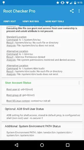 Скриншот 2 — Root Checker Pro