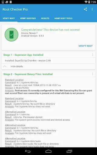 Скриншот 6 — Root Checker Pro