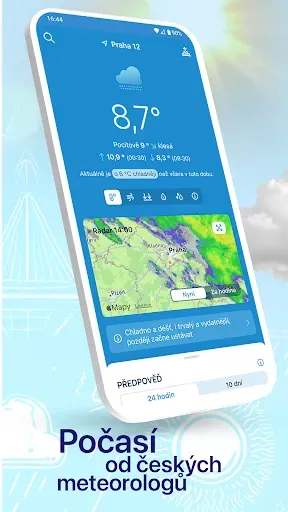Скриншот 1 — In-počasí: Předpověď a Radar