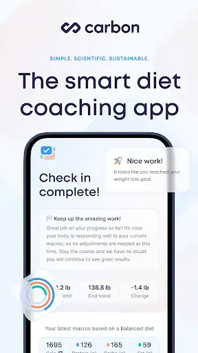 Скриншот 1 — Carbon - Macro Coach & Tracker
