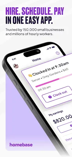 Скриншот 1 — Homebase: Scheduling & Payroll