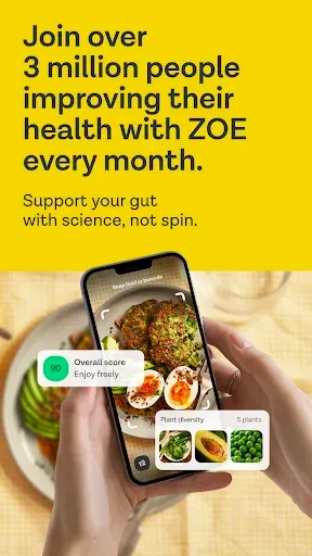 Скриншот 1 — ZOE Health: AI Food Scanner