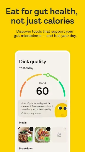 Скриншот 3 — ZOE Health: AI Food Scanner