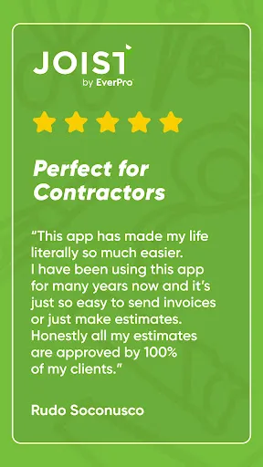 Скриншот 2 — Joist Invoice & Estimate App