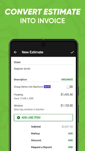 Скриншот 3 — Joist Invoice & Estimate App