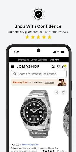 Скриншот 2 — Jomashop - Shop Luxury Fashion