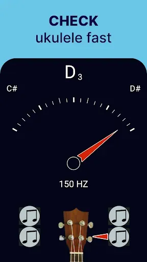 Скриншот 3 — Ukulele Tuner - Simple Tuner