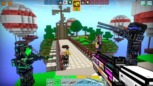 Скриншот 5 — Cops N Robbers:Pixel Craft Gun