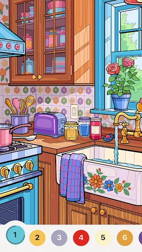 Скриншот 1 — Chill Color - Paint by Number