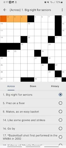 Скриншот 1 — Newspaper Crossword Puzzles
