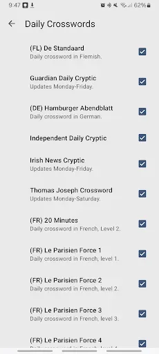 Скриншот 5 — Newspaper Crossword Puzzles