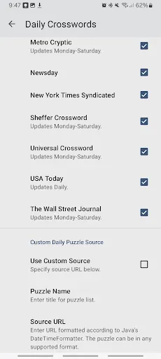 Скриншот 6 — Newspaper Crossword Puzzles