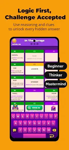 Скриншот 1 — Word Hike -Inventive Crossword
