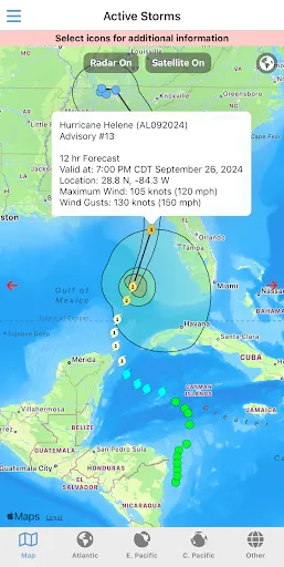 Скриншот 2 — Tropical Hurricane Tracker