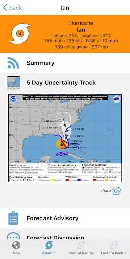 Скриншот 3 — Tropical Hurricane Tracker