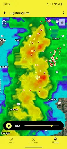 Скриншот 2 — My Lightning Tracker Pro