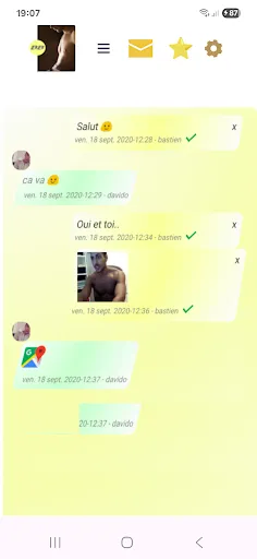 Скриншот 2 — Gay chat and dating BB