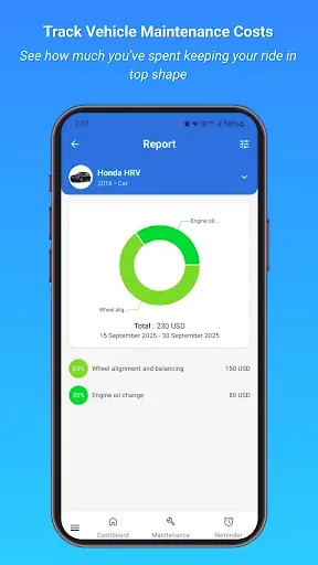 Скриншот 5 — Vehicle Maintenance Log