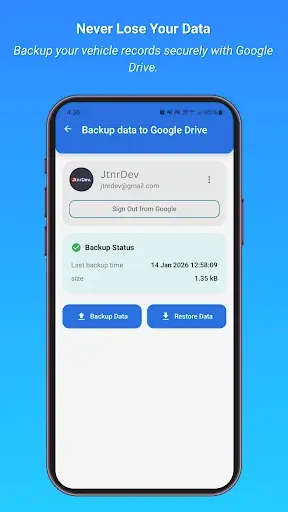 Скриншот 8 — Vehicle Maintenance Log