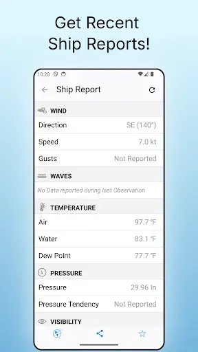 Скриншот 7 — NOAA Buoy Reports & Ship Data