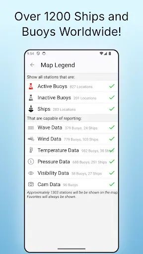 Скриншот 8 — NOAA Buoy Reports & Ship Data