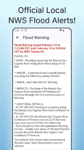 Скриншот 8 — Rivercast - River Levels App