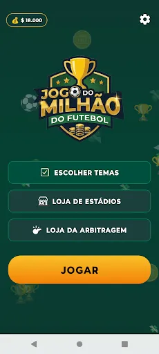 Скриншот 1 — Jogo do Milhão do Futebol