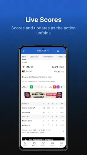 Скриншот 6 — ESPNcricinfo - Live Cricket