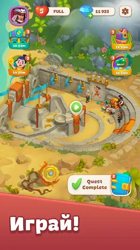Скриншот 6 — Cradle of Maya: игра 3 в ряд