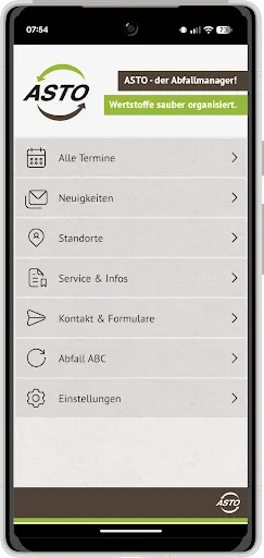 Скриншот 1 — ASTO Abfallmanager