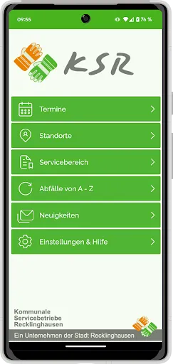 Скриншот 1 — KSR Abfall App