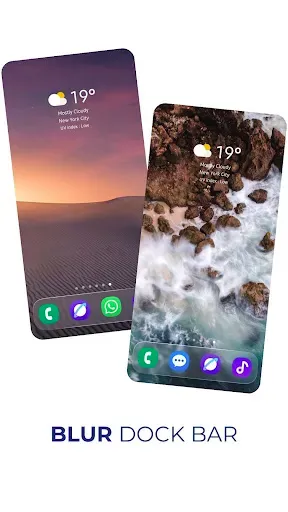 Скриншот 1 — BlurDock: Blur Dock Bar