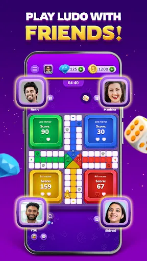 Скриншот 2 — Ludo Game Online: Junglee Ludo