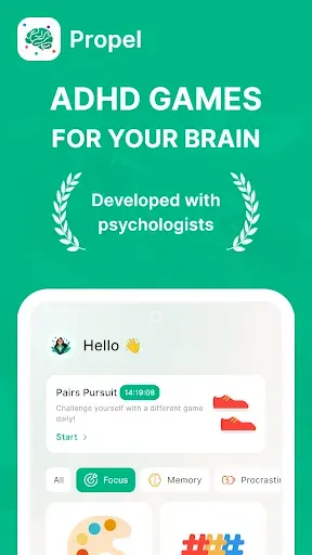 Скриншот 1 — Propel: ADHD Games for Adults