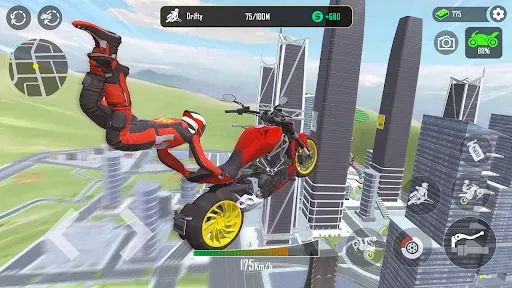 Скриншот 1 — GT Moto Stunt 3D: Driving Game