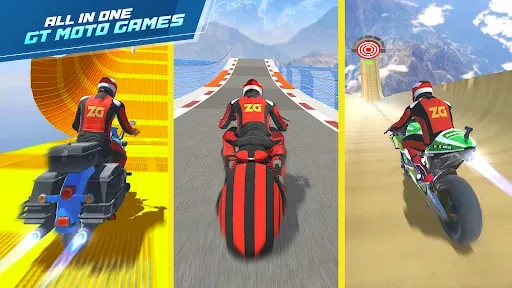 Скриншот 3 — GT Moto Stunt 3D: Driving Game