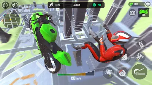 Скриншот 6 — GT Moto Stunt 3D: Driving Game