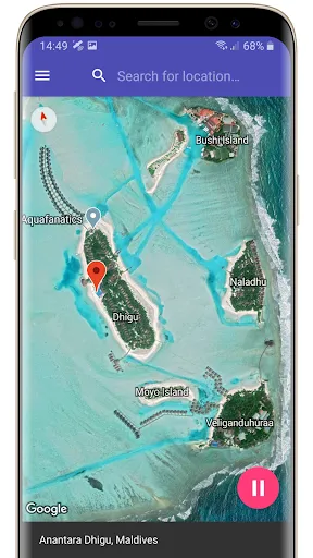 Скриншот 2 — Fake GPS Location Professional
