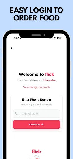 Скриншот 8 — flick: 10-Min Food Delivery