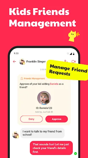 Скриншот 4 — JusTalk Kids Messenger