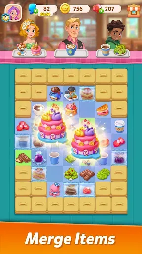 Скриншот 5 — Just Desserts: Merge & Story