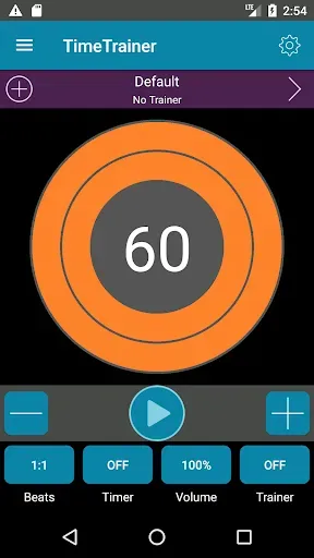 Скриншот 1 — Metronome & Time Trainer by Ju