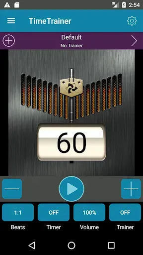 Скриншот 2 — Metronome & Time Trainer by Ju