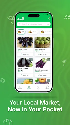 Скриншот 1 — Sbzee: Fresh Fruits & Veggies