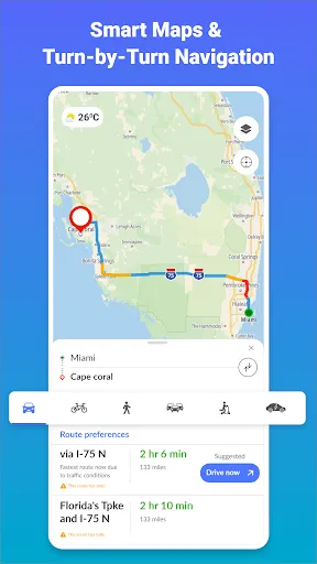 Скриншот 7 — GPS Maps, Navigation & Traffic
