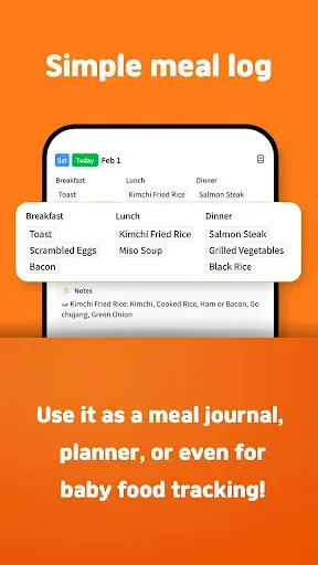 Скриншот 2 — MealLog - Meal Planner
