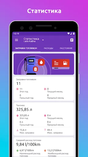 Скриншот 4 — Fuelio: топливо и расходы
