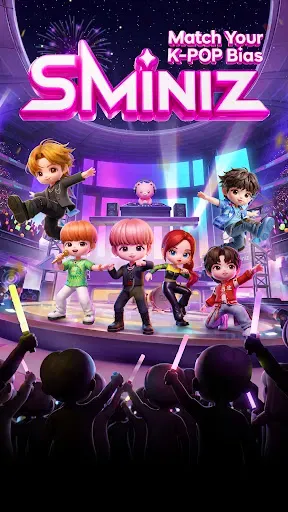 Скриншот 1 — SMiniz: K-POP Puzzle Game
